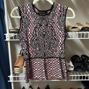 Bcbg peplum top